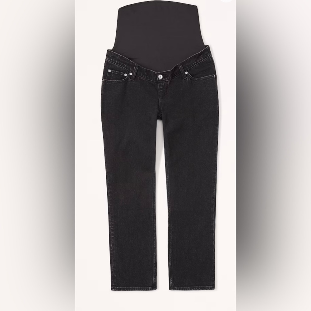 Abercrombie maternity straight leg jean